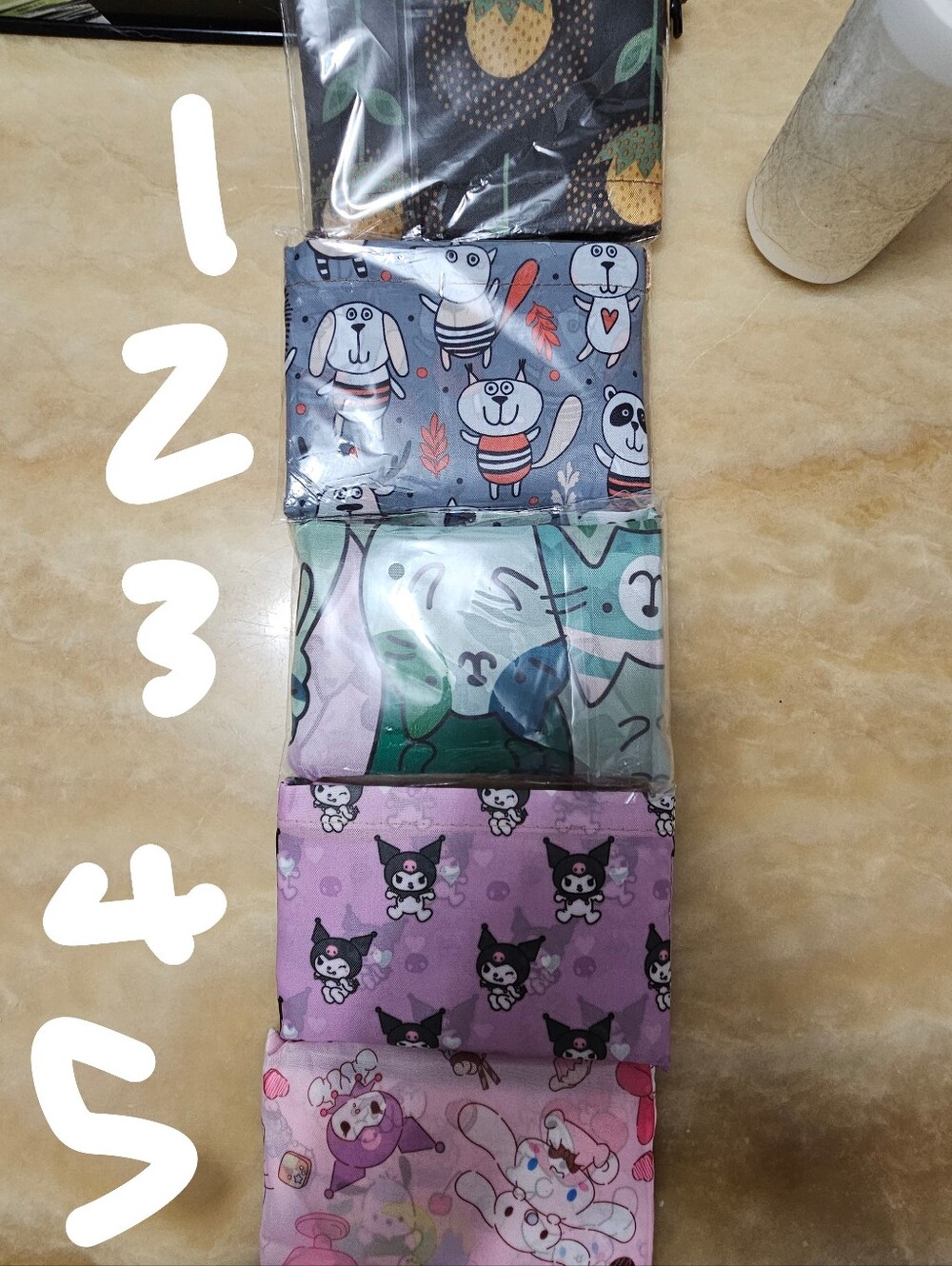 Cute uwu cat animal feline large reusable tote storage bag - Picture 1 of 3